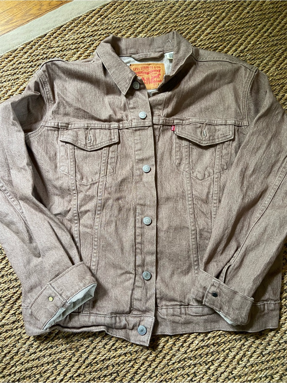 Levi's Taupe-Brown Denim Trucker Jacket